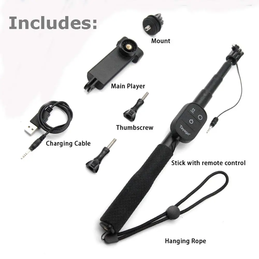 Tayogo Водонепроницаемая рукоятка подводная селфи палка для Gopro Дайвинг камера с Wi Fi
