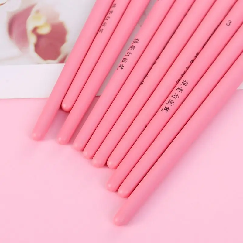 

10Pcs/Set Professional Wolf Hair Hook Line Pen Painting Brush Pen Set Artist Watercolor Acrylic Paint Brush Art Drawing Supplies