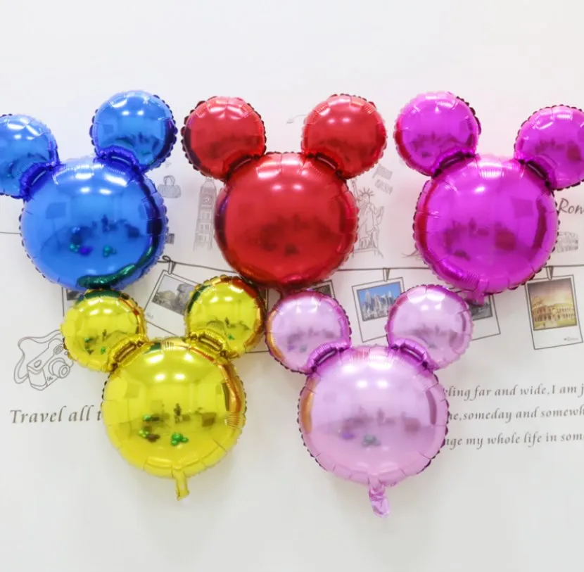 Надувной шар с головкой Микки и Минни фольгированный 5 шт./лот 16 дюймов украшение