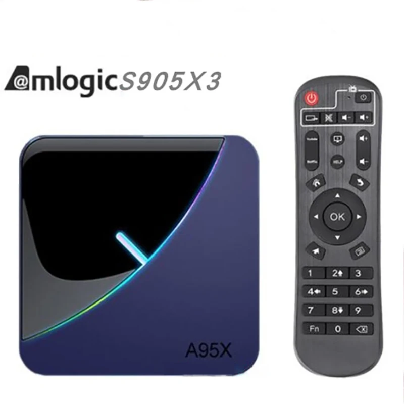 Amlogic S905X3 Smart tv Box Android 9 0 16 ГБ 32 64 Гб WiFi Bluetooth Google Play медиасервер телеприставка |