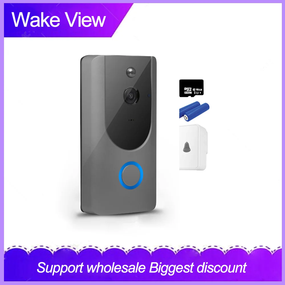WakeView умный видео дверной звонок 1080P HD дверная камера Интерком IP беспроводной WiFi