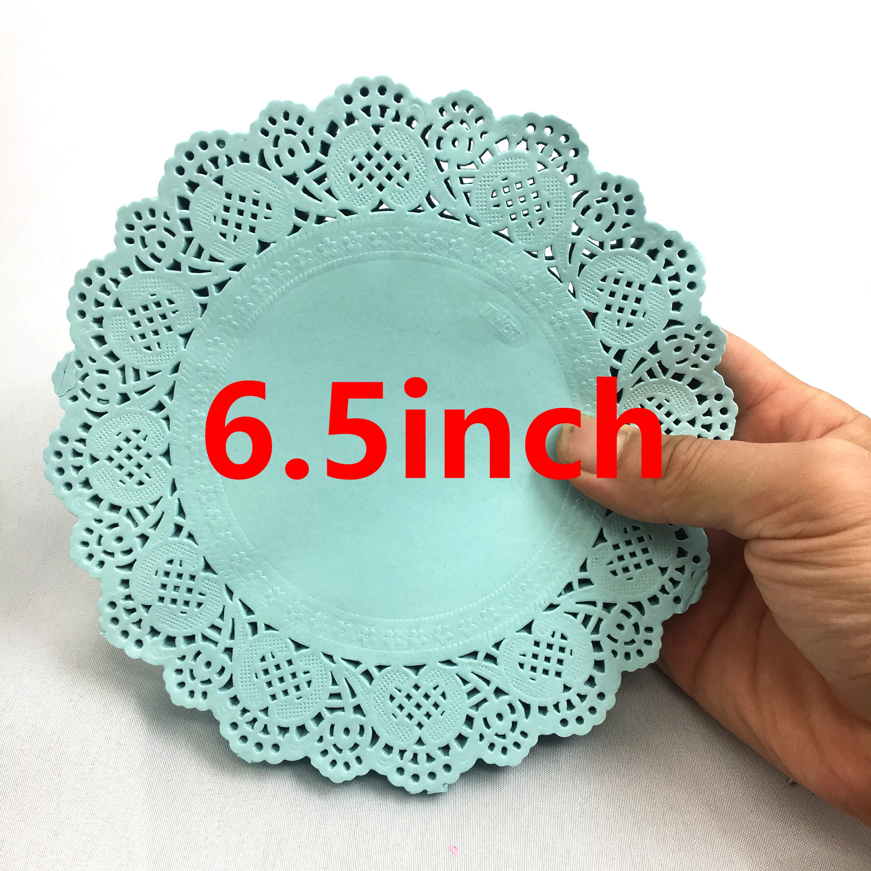 

100pcs 6.5inch 165mm Gold Silver Napkin Pad Hollowed Lace Paper Mat Doily Craft DIY Scrapbooking Weding Decoration