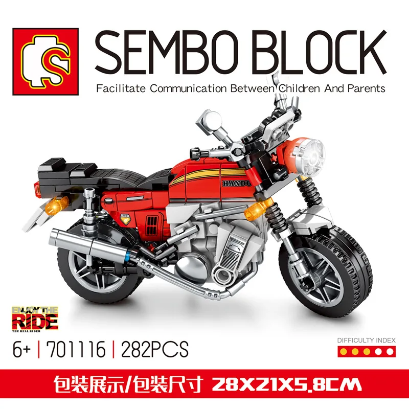 

Technic MOC Motorcycle Building Blocks Models Motorbike DIY Collection Model Kits Bricks Toys for Boys Education Gifts
