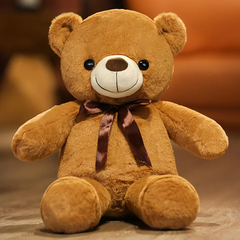 

1pc 60cm Lovely Teddy Bear Plush Toys Kawaii Ribbon Bear Pillow Soft Embraceable Bear Stuffed Dolls for Girlfriend Xmas Gift