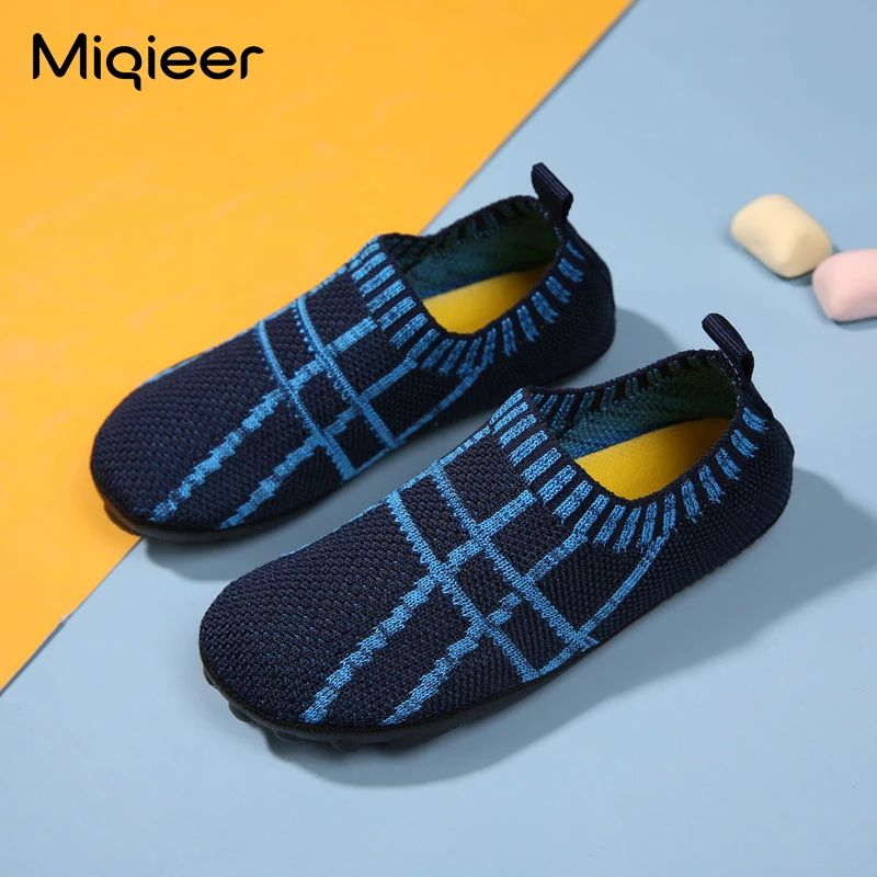 

Baby Boys Girls Sock Shoes Autumn Non-slip Floor Home Kid Shoes Children Soft Rubber Sole Toddler Shoes Breathable Knit Slippers