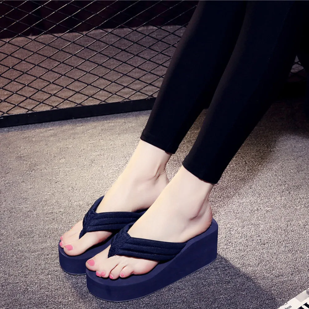 Однотонные Нескользящие пляжные вьетнамки EVA для отдыха повседневные Вьетнамки