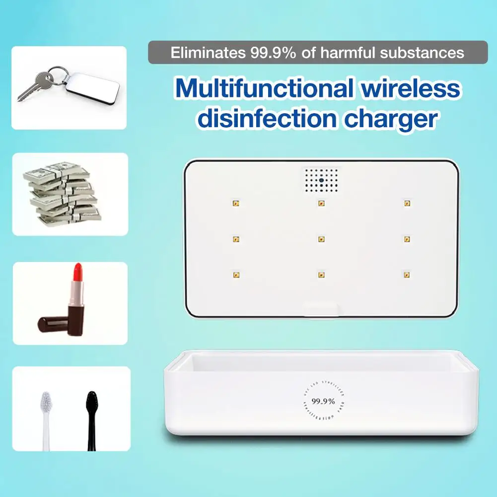 Портативный дезинфицирующий прибор для смартфонов с УФ-подсветкой стерилизатор