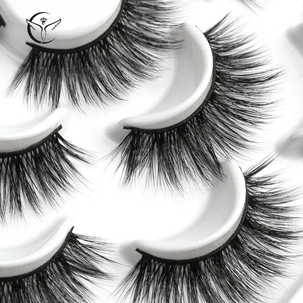Mink eyelashes 3d mink hair eyelashes10 pairs long makeup 3d faux nature fake lashes extension false eyelashes Wholesale(10P