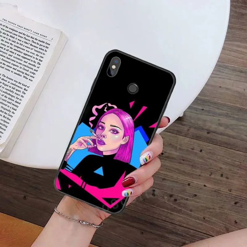 

Sexy girl evil cool cartoon Phone Case For Xiaomi Redmi note 4 4X 8T 9 9s 10 K20 K30 cc9 9t pro lite max