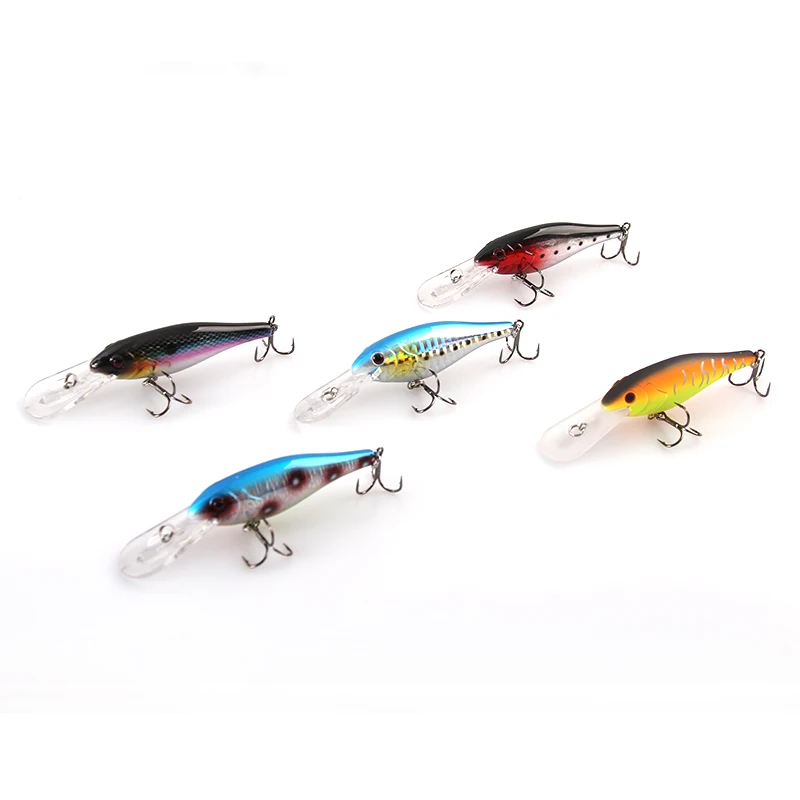 8 3 г приманка для длинного литья Воблер мелкой рыбы crankbait пластиковая жесткая
