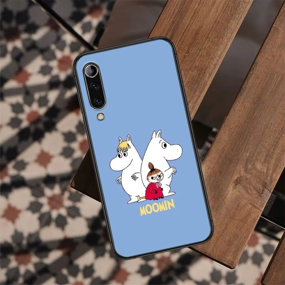 

Cartoon Moomining Phone Case For XIAOMI MI 8 9 SE Note 10 T Lite Pro Max 2 POCO X A 3 black Hoesjes Fashion Waterproof Trend