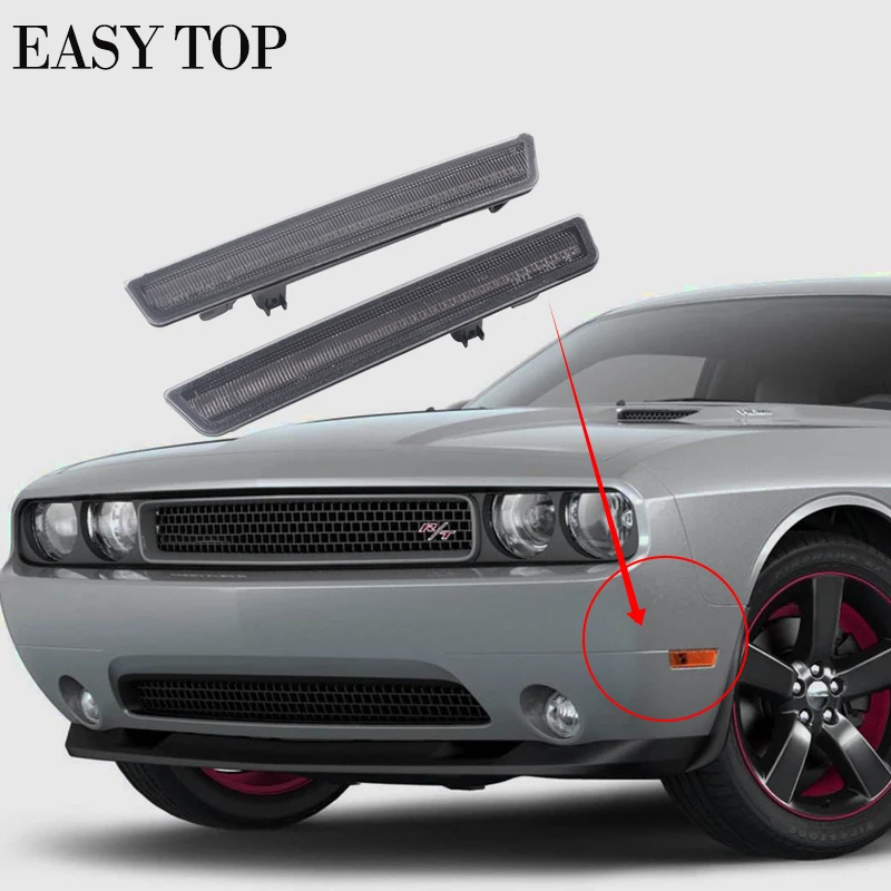 Дымчатые линзы боковые лампы светодиодные габаритные фонари для Dodge Challenger 2015-2018 |