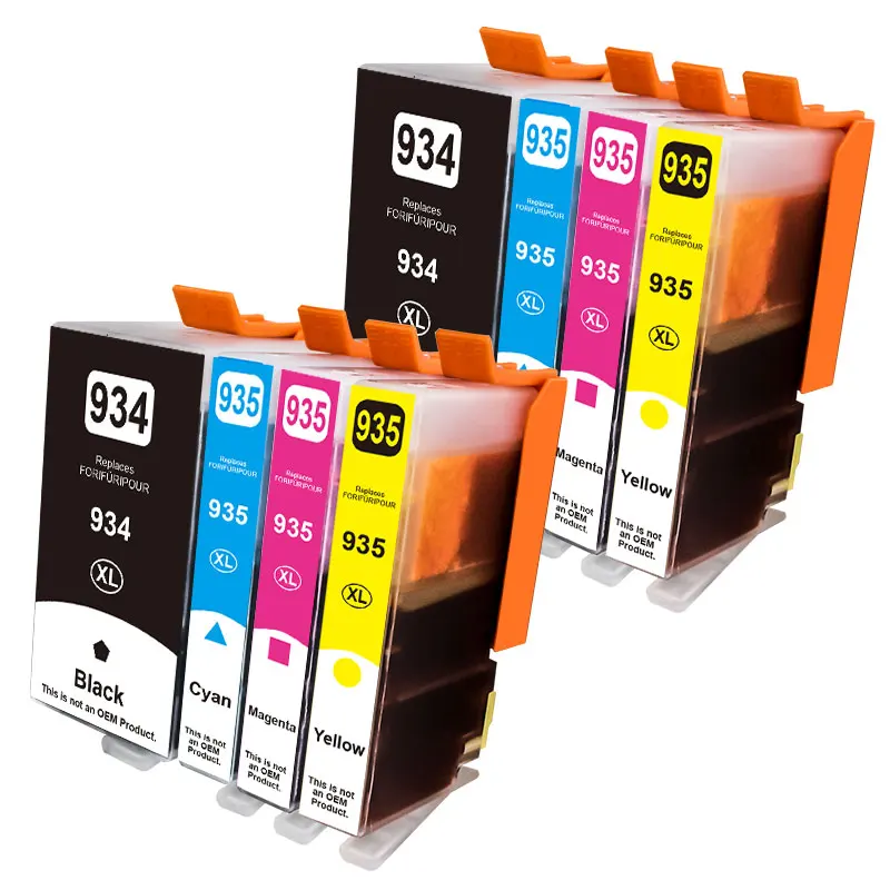 1-8 PCS Compatible For HP 934 935 XL Ink Cartridge For HP934 Officejet pro 6230 6830 6835 6812 6815 6820 Printer