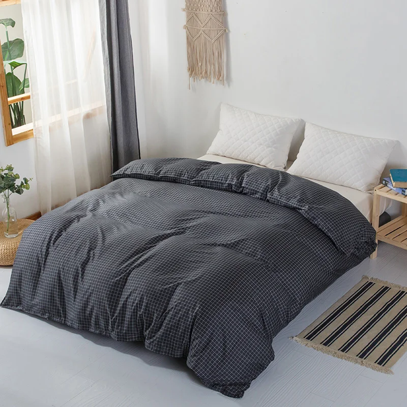 

1 pc Duvet Cover No Pillowcase Single Double Queen King Size housse de couette Lattice Style Bed Covers For Adult Bedclothes