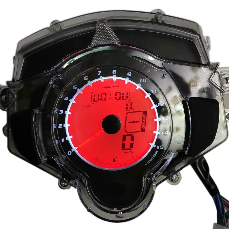 

New 7 Color Motorcycle Instrument Lcd Digital Gauge Speedometer Tachometer Odometer Display For Yamaha Lc135