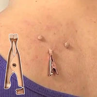 1 5pcs mini clip copper tag remover face acne pimple remover tool skin care beauty wart tag tattoo portable