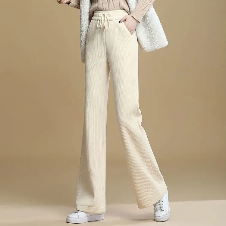 Женские брюки женские весенние Свободные повседневные с высокой талией прямыми