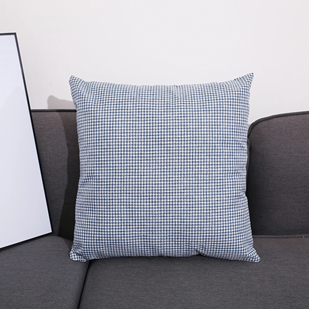 

Cushion Covers Decorative Pillowcases 45x45cm Cushion Cover Home Decoration Houndstooth Pillow Cover Liene for Living Room