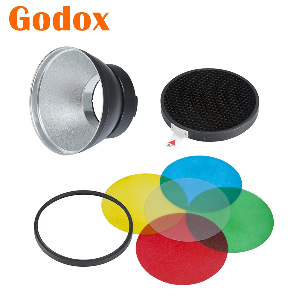 

Godox AD-R14 Standard Reflector with Honeycomb and 5 Color Filters Holder for AD300Pro