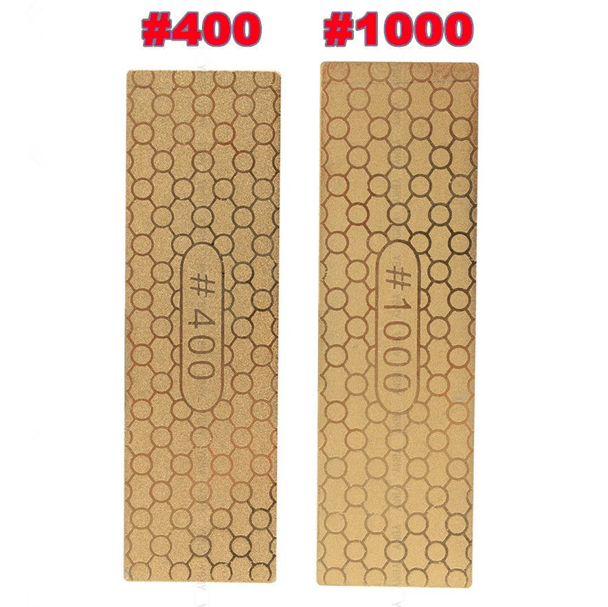 

2 Sides Kitchen Tool Knife Sharpener Titanium Diamond Whetstone Titanium Knife ltra-Thin Honeycomb Surface Grindstone