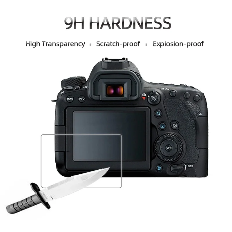 2 шт. Закаленное стекло протектор экрана для Canon Rebel T3i T4i T5i T6i T6s T7i T5 T6 T7 SL2 SL1 EOS Kiss X6i