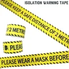 Предупреждающие ленты Opp, 1 рулон, 48 мм * 25 м, изоляционные клейкие ленты с предостережением, клейкие ленты сделай сам для магазина Mall, фабрики, школы