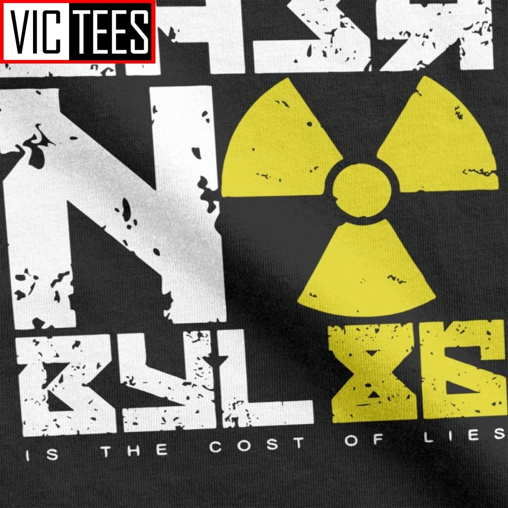 Мужская футболка ernobyl 86 хлопковая Футболка с радиоактивным Cccp|Мужские футболки| |