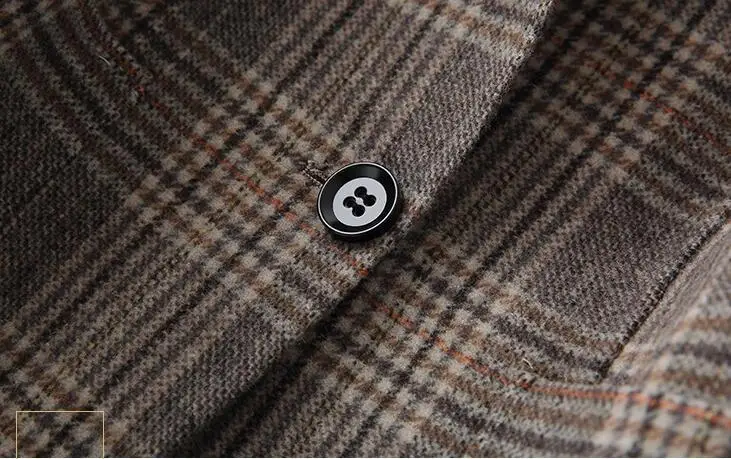 Double Sided Cashmere Coat Ladies Autumn Winter Warm Wool Jacket for Women Top Quality Short Plaid Ydf48 MF643 | Женская одежда