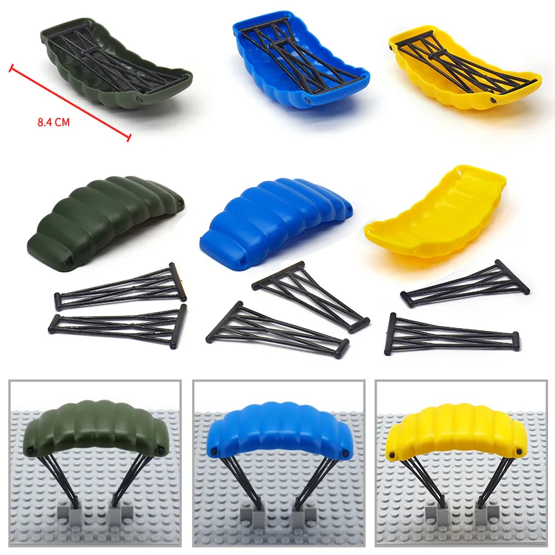 Военный парашютный строительный блок армейский солдат оборудование Moc WW2