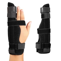 two fingers splint durable breathable finger pain relief adjustable elastic strap finger splint for broken fingers