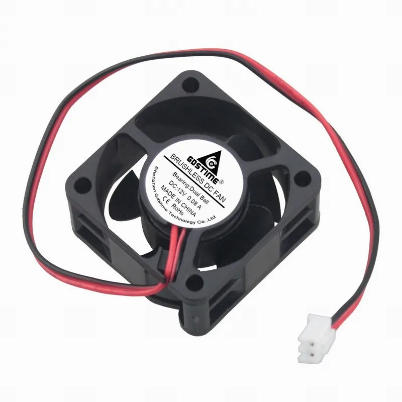 5 шт./партия бесщеточный вентилятор для охлаждения компьютера 12 В 2 контакта 4 см 40
