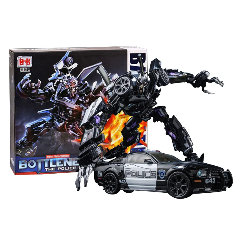 BMB Barricade LS02 MPM, figura de acci&oacute;n de transformaci&oacute;n, modelo de pel&iacute;cula de juguete, ABS KO MPM05 ABS, 18CM, Robot de coche de deformaci&oacute;n-0