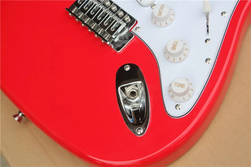 Фабричный магазин red body ST с подписью кленовый гриф 6 струн хромовое оборудование