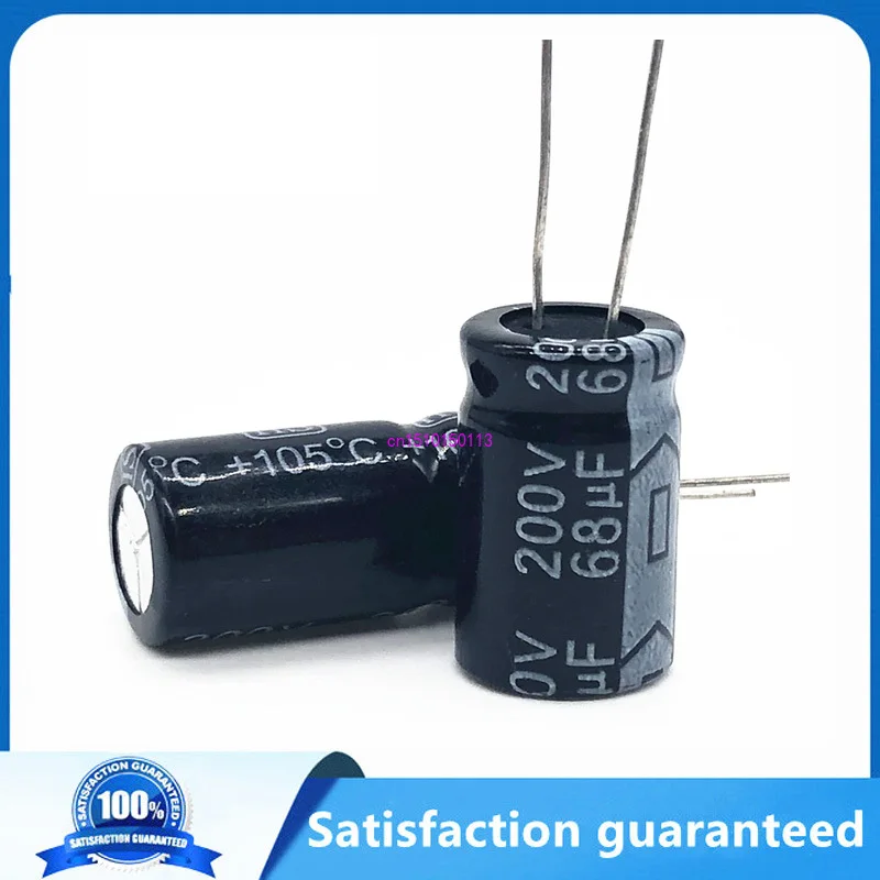 

3pcs/lot 68UF 200v 68UF aluminum electrolytic capacitor size 13*20 T24 20%