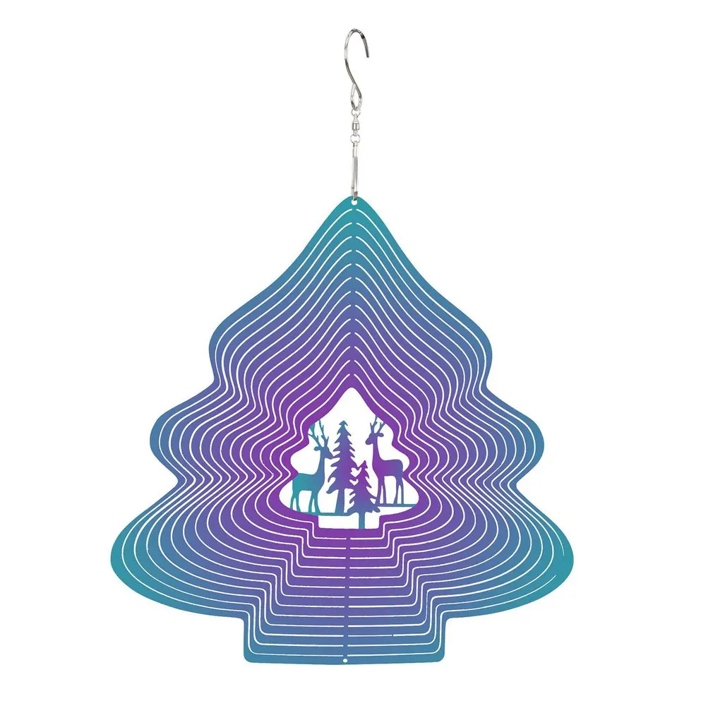 

Ветровой Спиннер, 3D декор из нержавеющей стали, праздничное украшение, двор, искусство с вращающимся крючком на 360 градусов, подарок на день ...