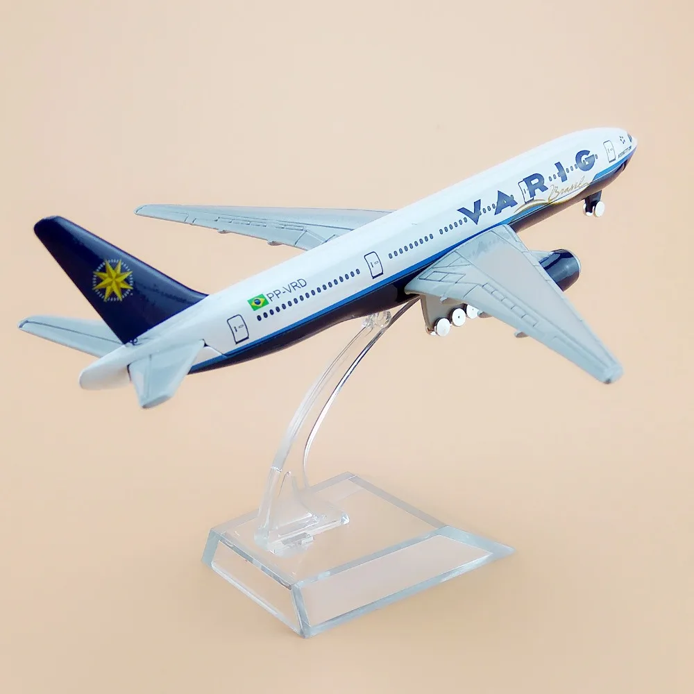 Модель самолета из металлического сплава авиационная модель авиакомпании VARIG B777