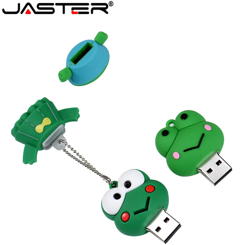 JASTER мультяшная Милая лягушка модель usb2.0 4 ГБ 8 16 32 64 флеш накопитель USB флешка