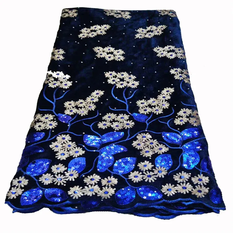 

MIQIER 2020 High Quality African nigerian tulle Lace Fabric velvet lace fabric Embroidery Party Dress Sequins French Guipure