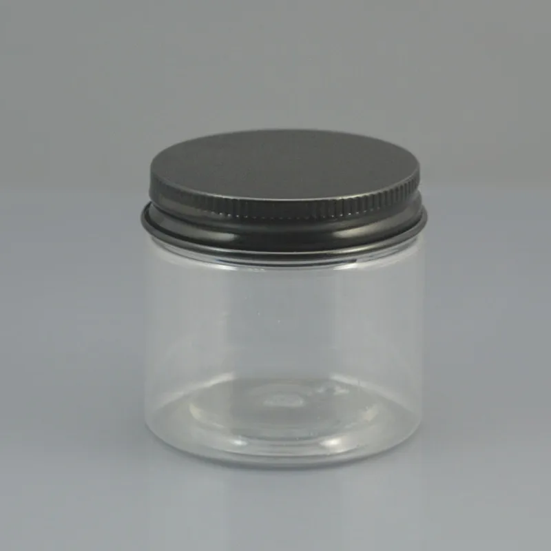 30pc/lot 200ml Clear Plastic Cosmetic Jar Serum Bottle Gold Black Bronze Aluminum Cap 200g Cream Container Factory Wholesale | Красота и