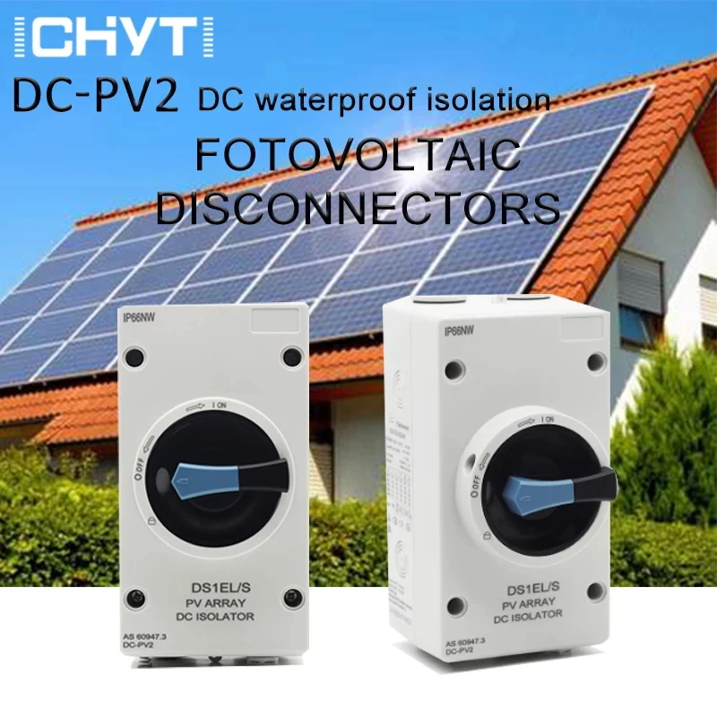 Электрические разъемы для выключателей DC 4P 1000VDC 32A IP66 водонепроницаемый изолятор