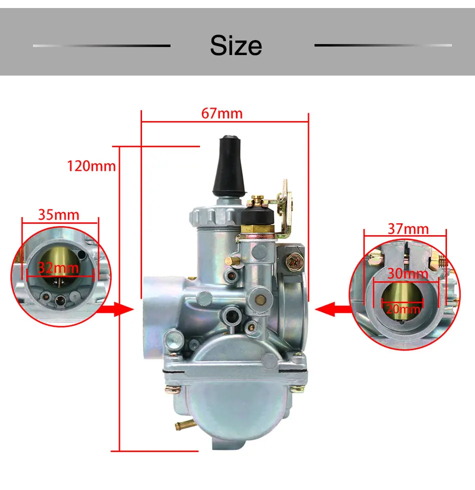 ZSDTRP 26 мм карбюратор VM22 VM16 VM20 VM26 VM28 Carb для Lifan YX SSR CRF50 CRF70 140 125 110 cc двигатели автомобиля Mikuni для Dirt Pit Bike ATV