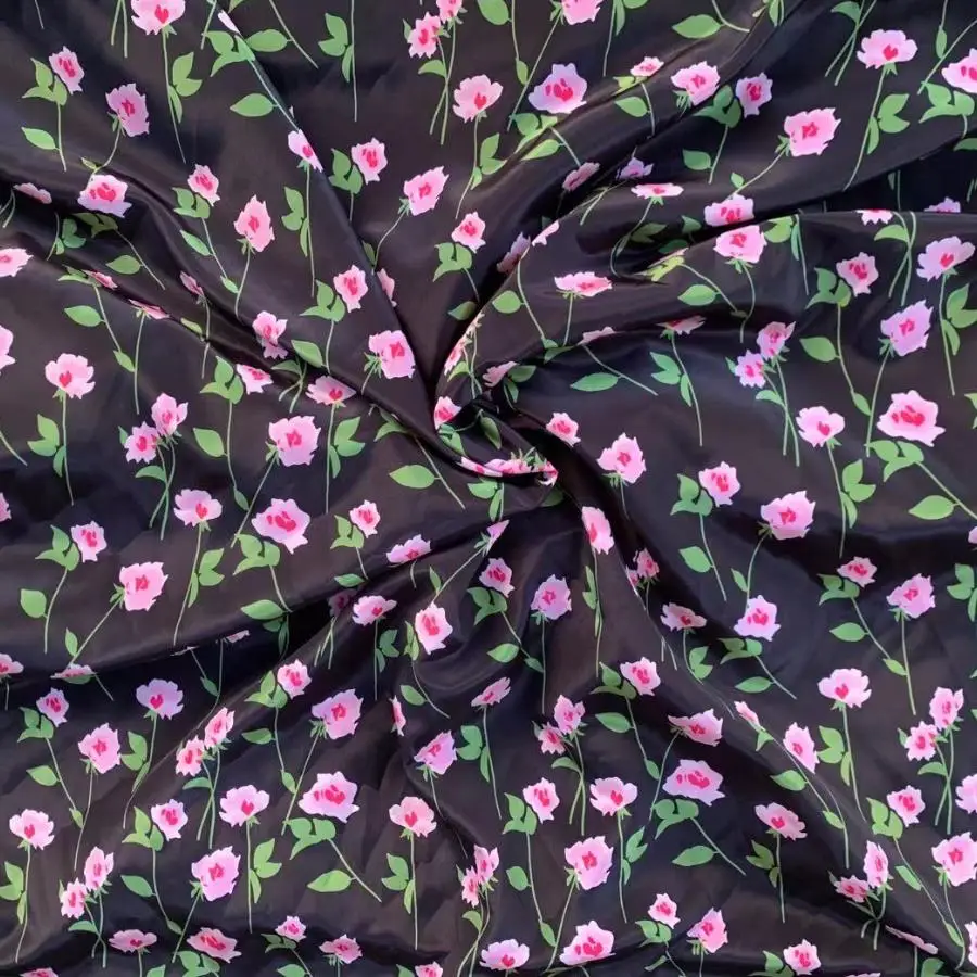 Весенне-летняя Фирменная искусственная шелковая ткань с цифровой печатью