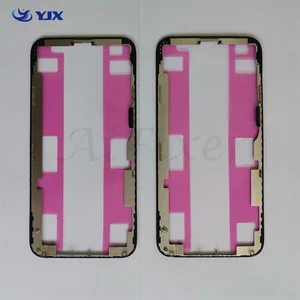 5pcs lcd front middle bezel for iphone x xs xr 11 12 pro max touch screen frame with gold dot mobile phone repair parts free global shipping