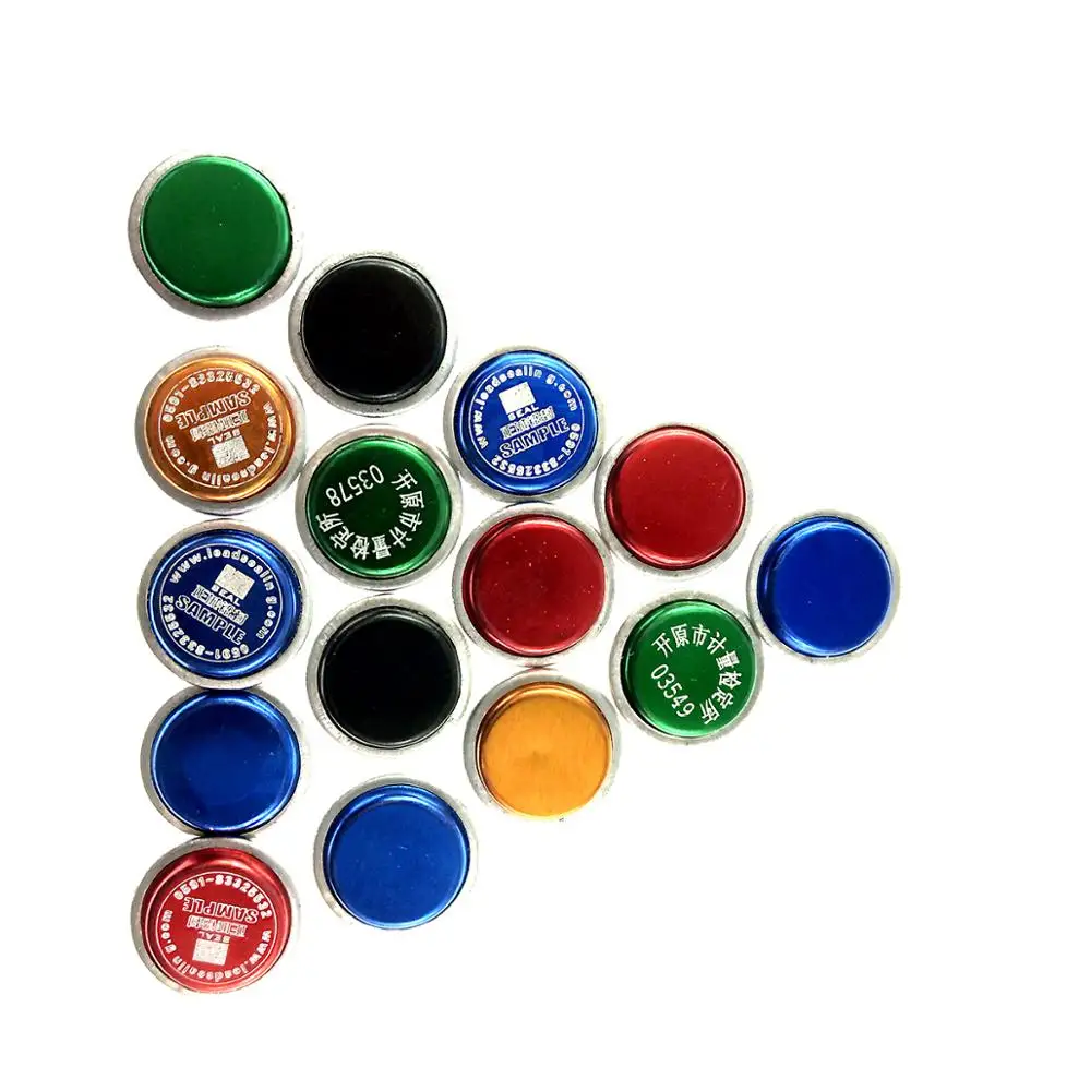 100 шт. пронумерованные алюминиевые рамы безопасности свинцовые уплотнения с