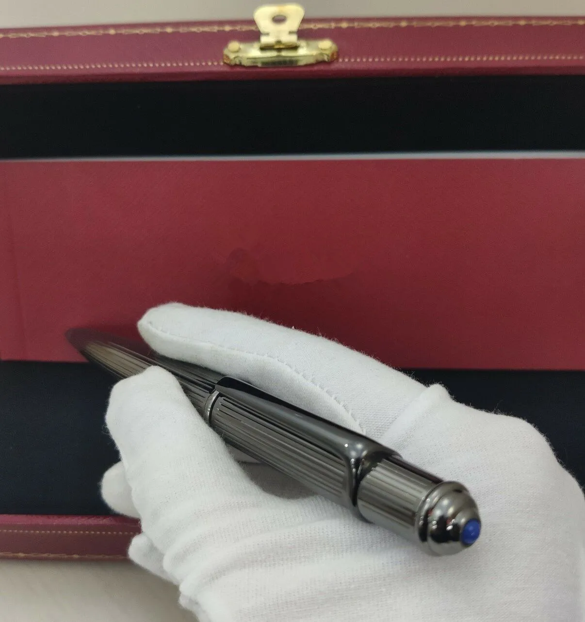 

High quality resin ballpoint pen, famous luxury brand student writing office ink pen with box
