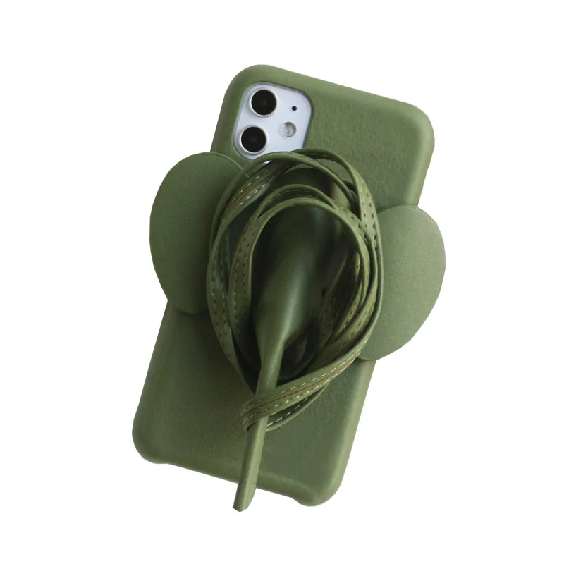 

2021 new applicable 11promax mobile phone shell lanyard neck iphonexs strap 7plus crossbody 12pro leather