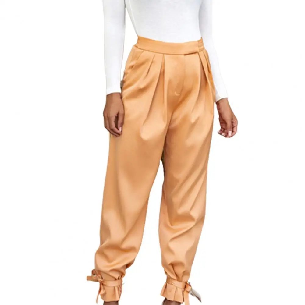 

Cargo Pants High Waist Full Length Pockets Women Trousers for Dating