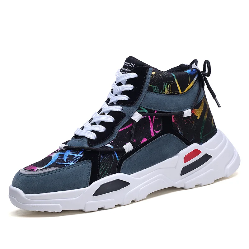

High-top men's shoes New Korean version of leisure canvas shoes men's shoes versatile sports shoes