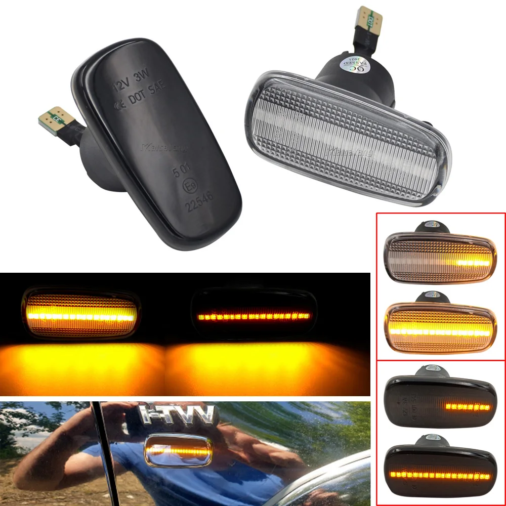 Dynamic Turn Signal Light Side Marker Lamp For Toyota Land Cruiser Prius Kluger Wish Altezza Isis Lexus IS 200 300