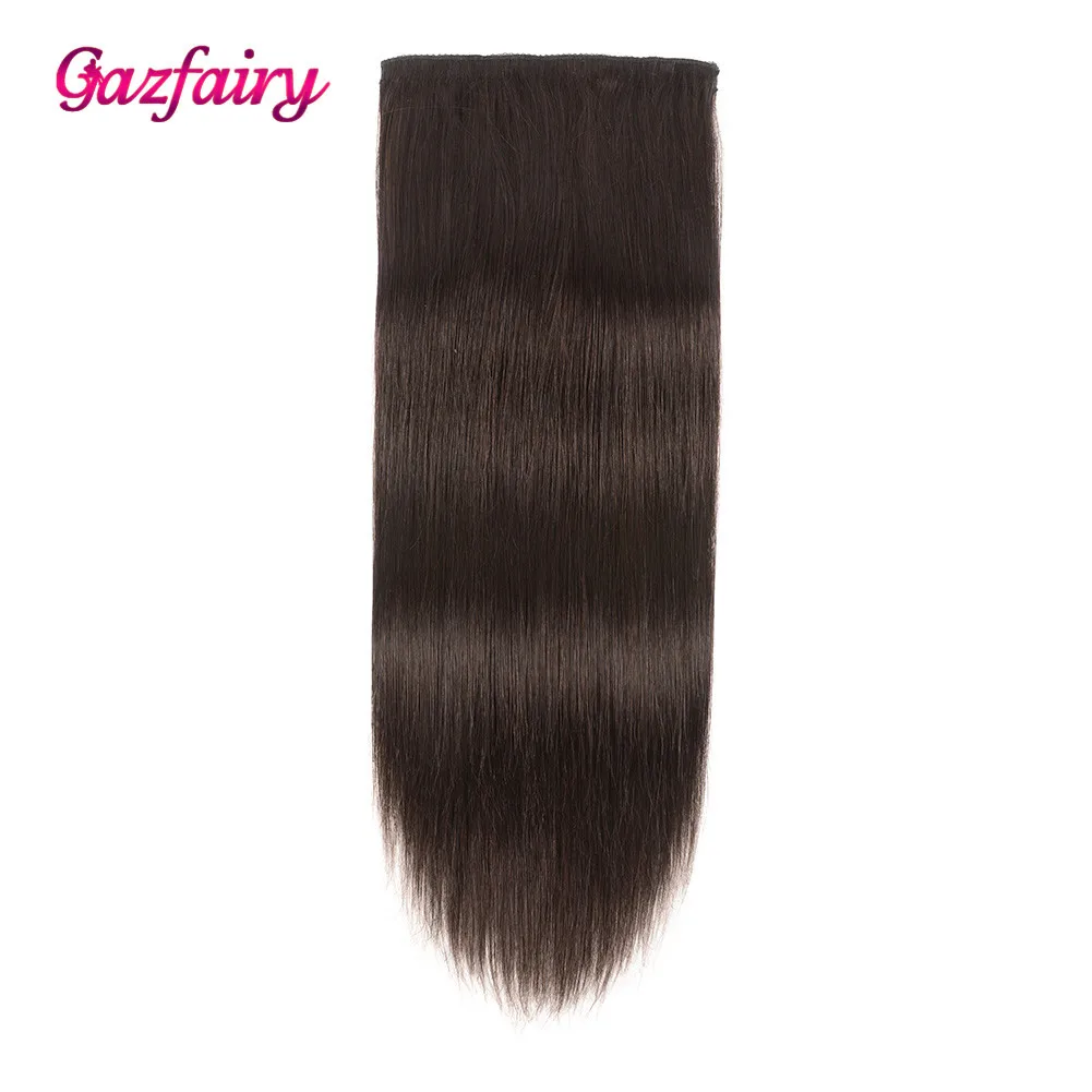 Gazfairy прямые Стиль реальные Волосы remy из двойной уточной нити для наращивания на